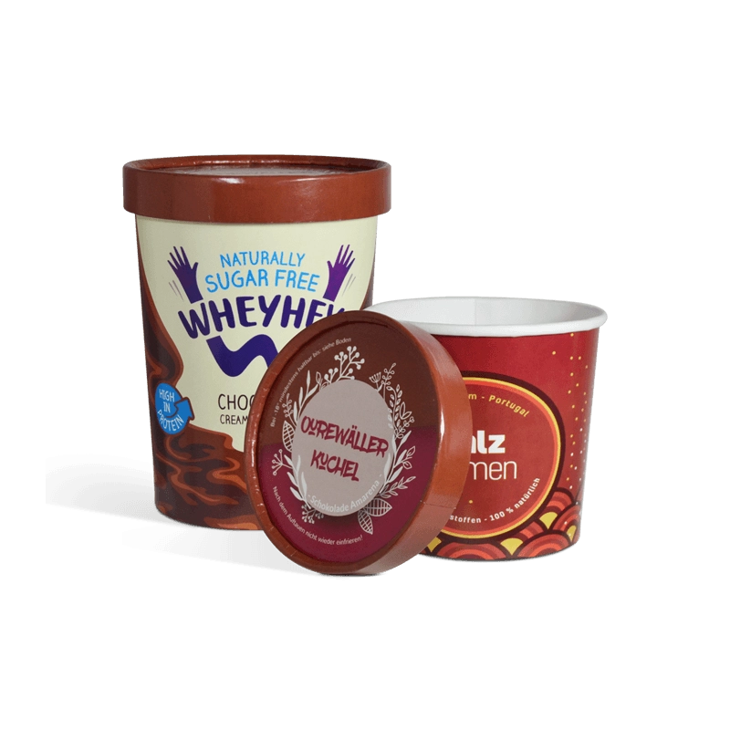 custom printed food cups with lids