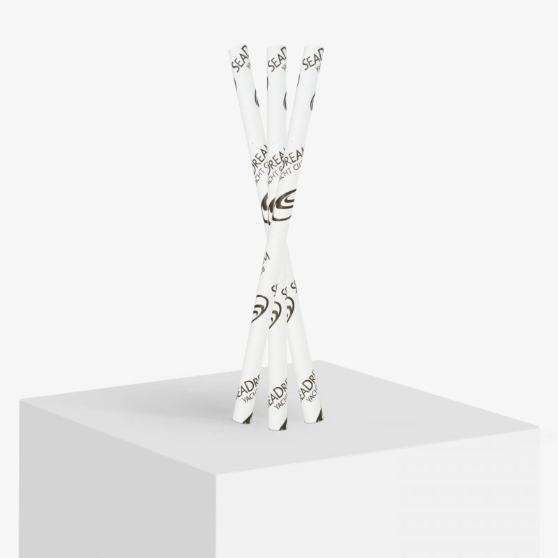custom printed paper straws 12 mm